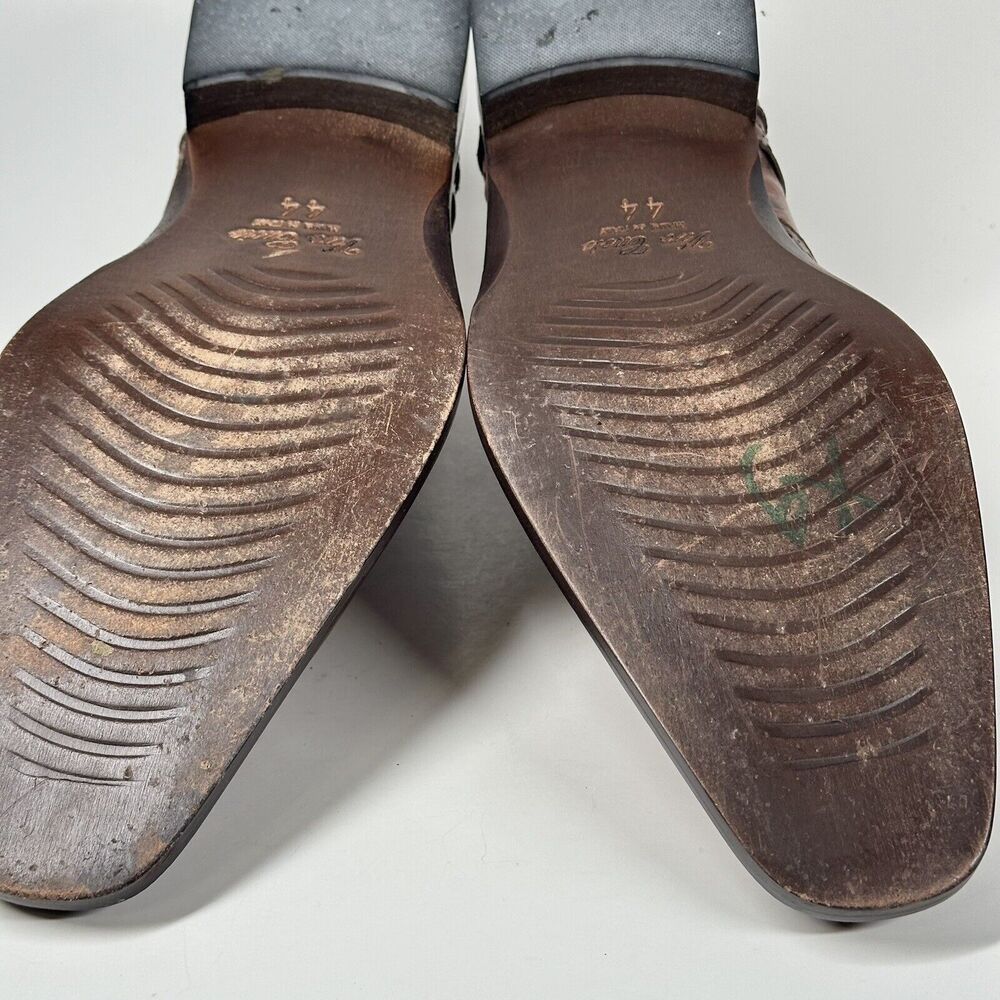 Cerruti Brown Mens Italian Leather Oxford Dress Shoes/ Made in Italy/ 44 - 11 - Picture 14 of 16